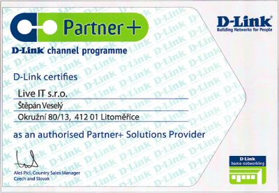 D-Link certifikát